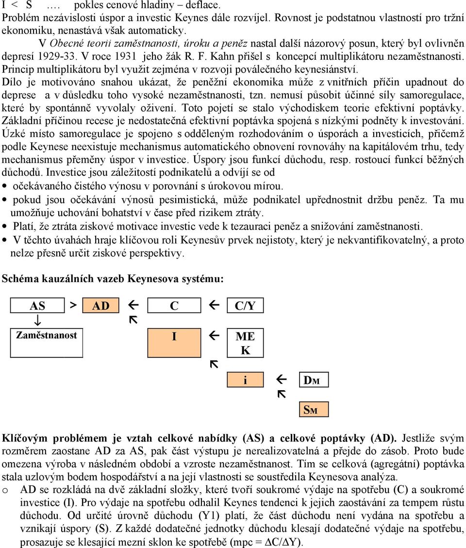 Princip multiplikátoru byl využit zejména v rozvoji poválečného keynesiánství.