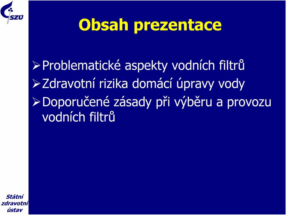 rizika domácí úpravy vody