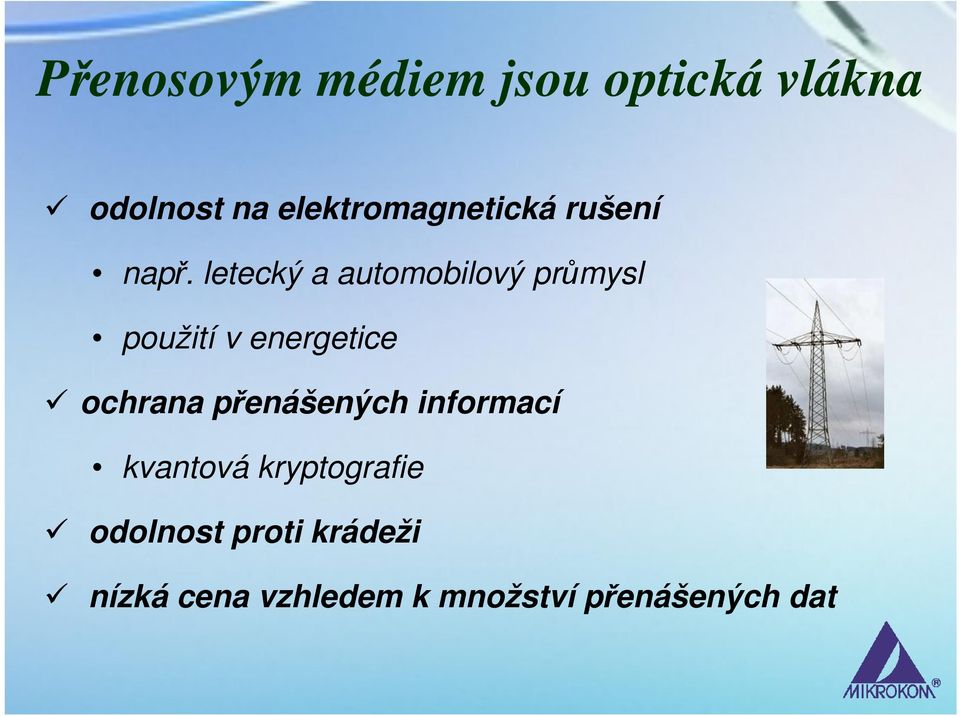 letecký a automobilový průmysl použití v energetice ochrana