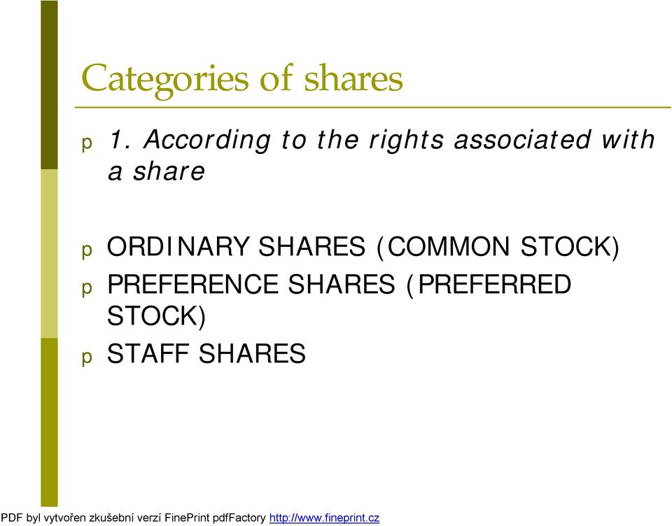 a share p ORDINARY SHARES (COMMON