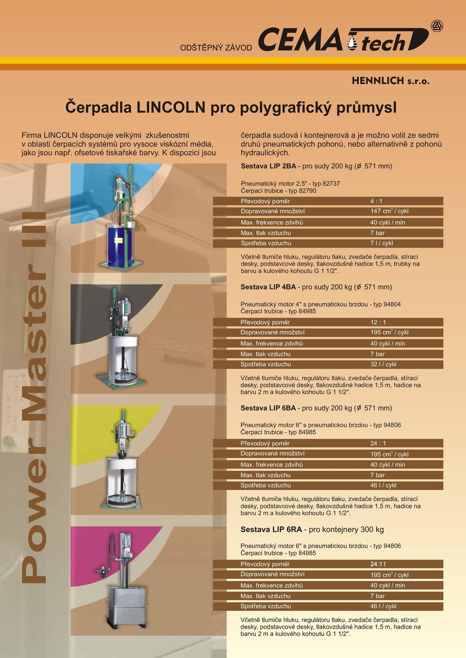 Sestava LIP 2BA - pro sudy 200 kg ( Pneumatický motor 2,5" - typ 8277 Èerpací trubice - typ 82790 Pøevodový pomìr 4 : 1 desky, podstavcové desky, tlakovzdušné hadice 1,5 m, trubky na barvu a kulového