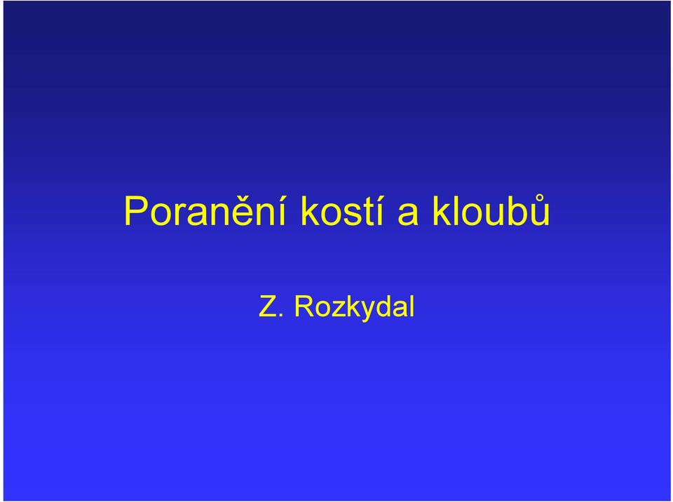 kloubů Z.