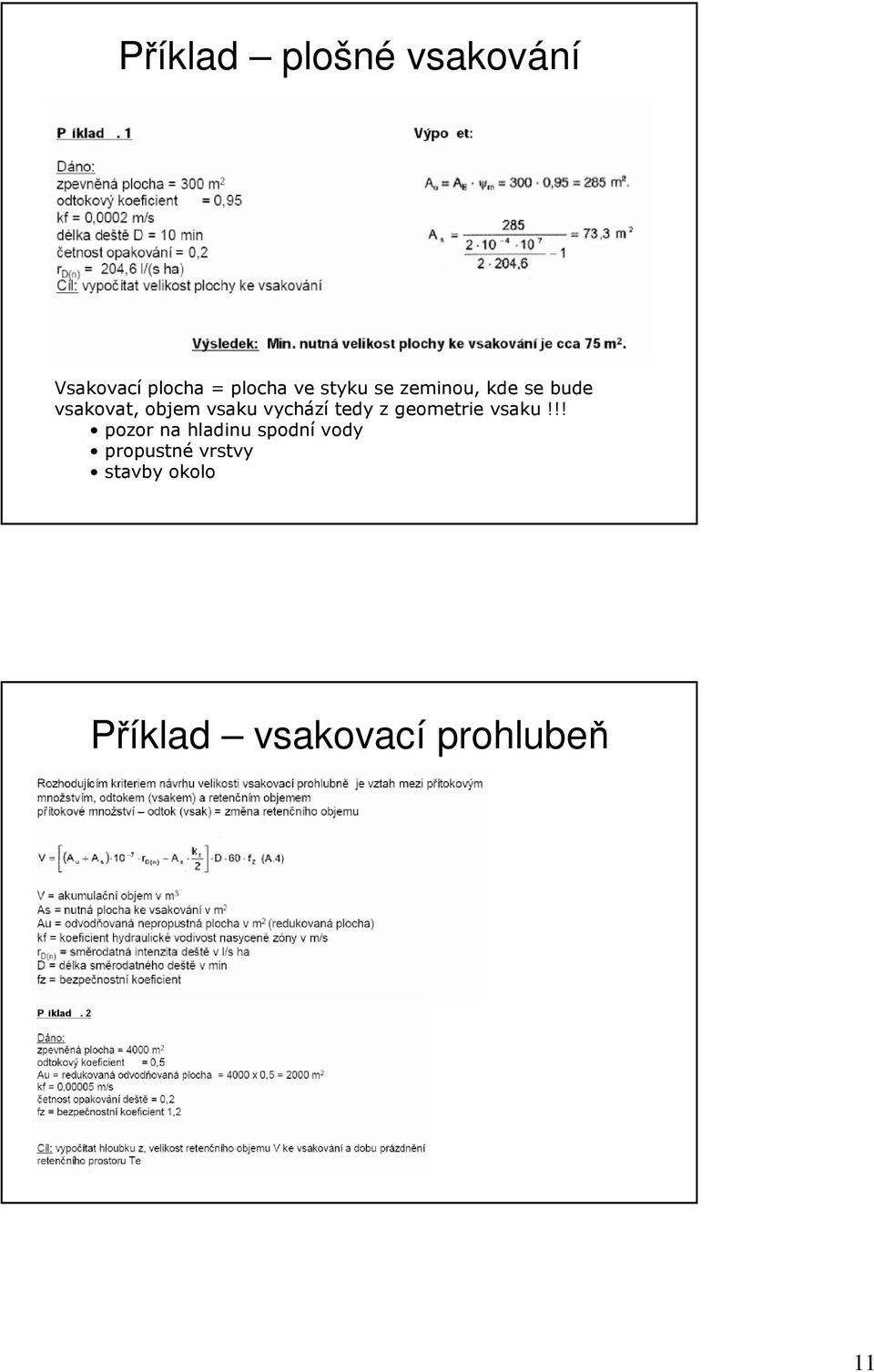 vychází tedy z geometrie vsaku!