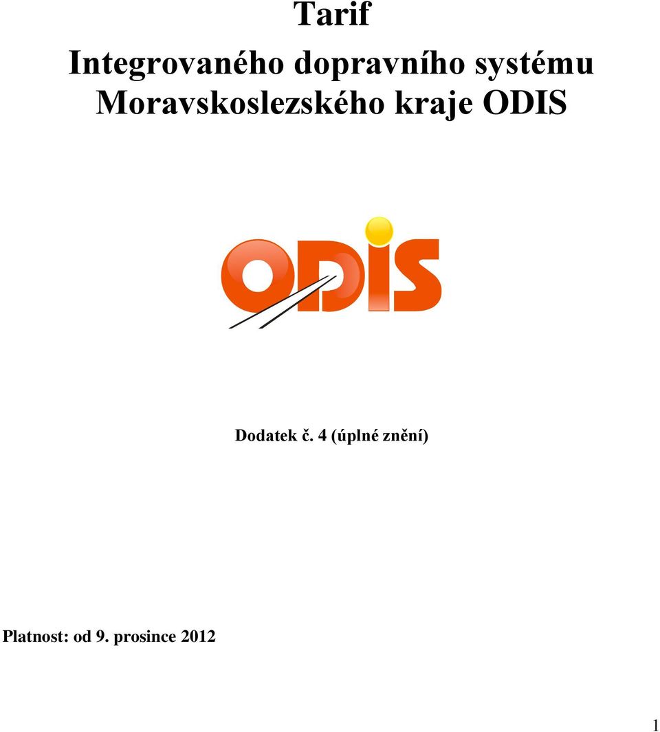 ODIS Dodatek č.