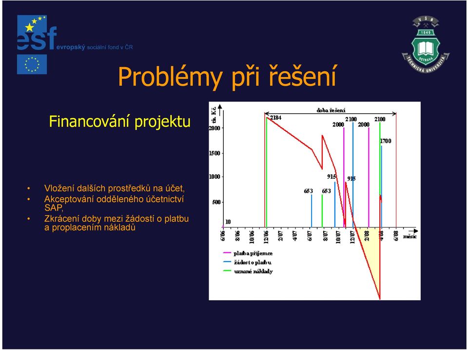 Akceptování odděleného účetnictví SAP,