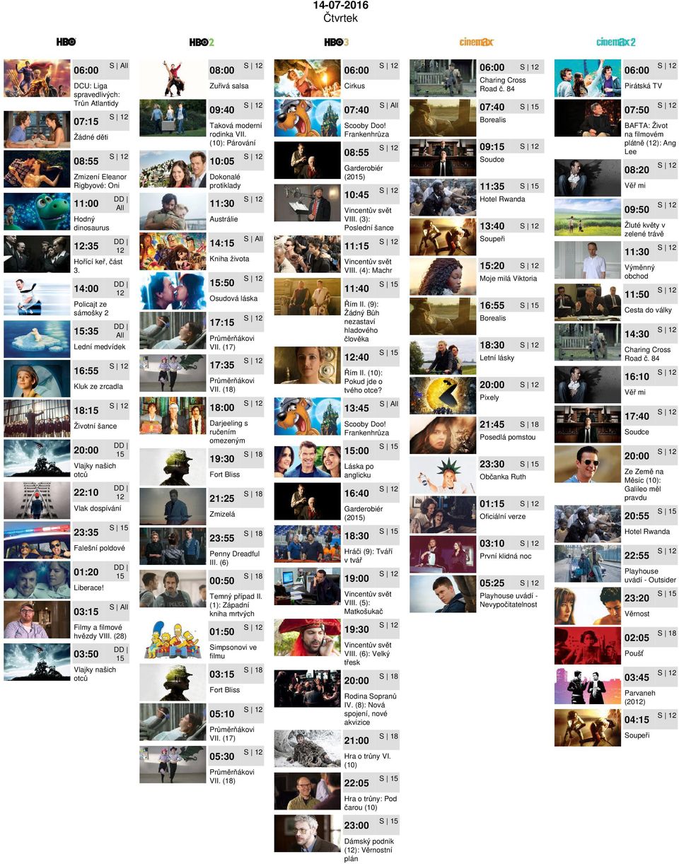 (1): Západní kniha mrtvých 01:50 Simpsonovi ve filmu 03: 10:45 11: 07:50 Borealis 09: 16:40 18:30 VII.