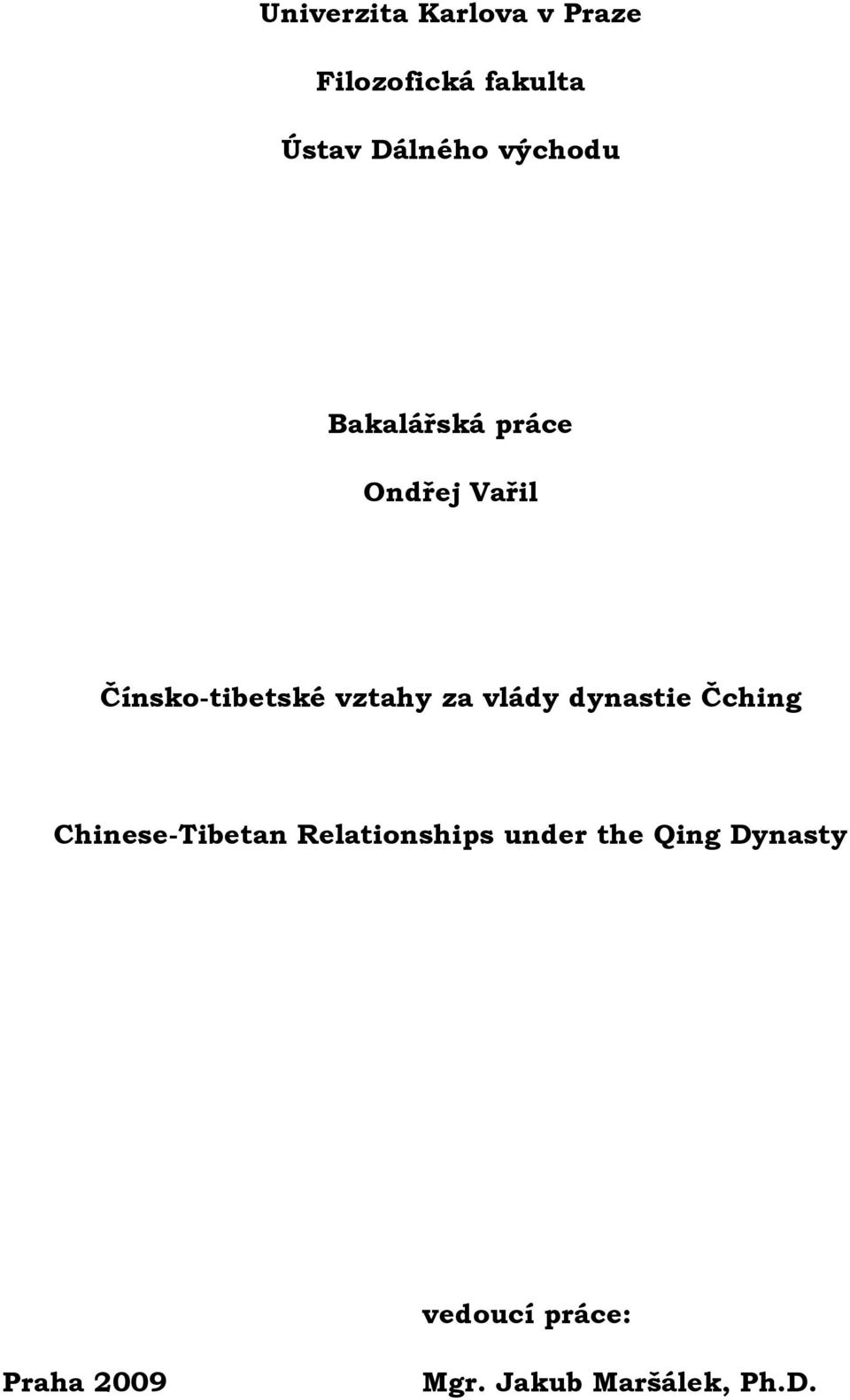 za vlády dynastie Čching Chinese-Tibetan Relationships under