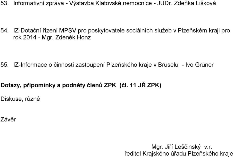 Zdeněk Honz 55.