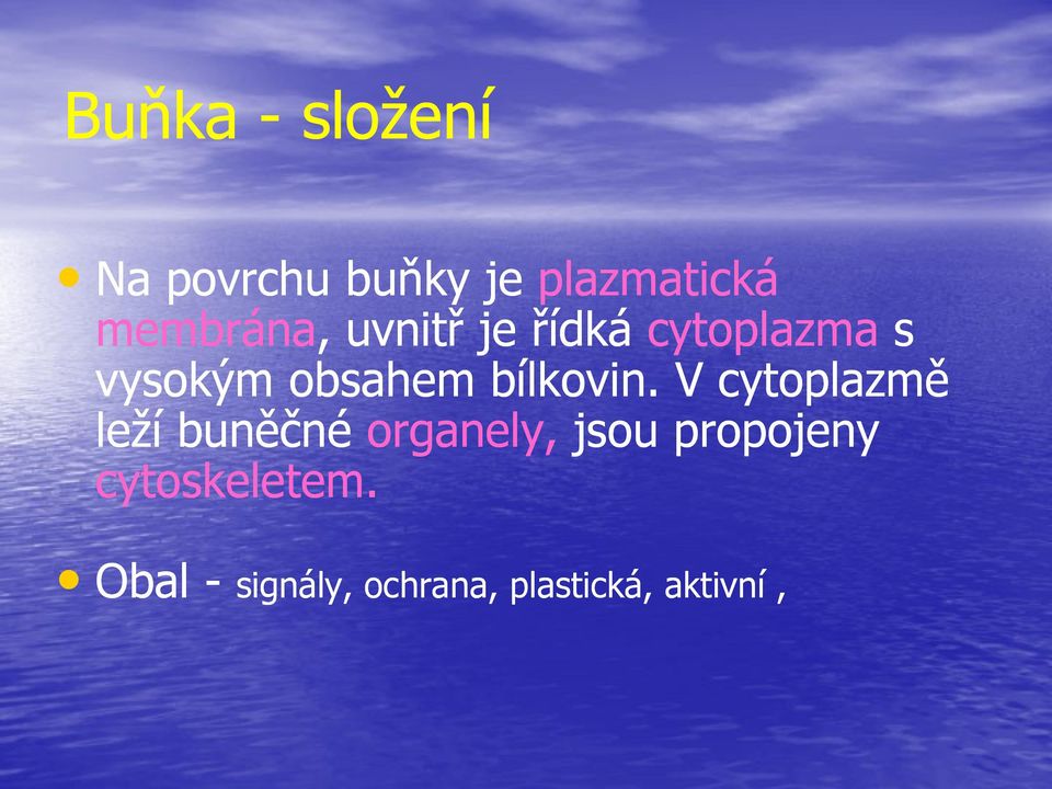 bílkovin.