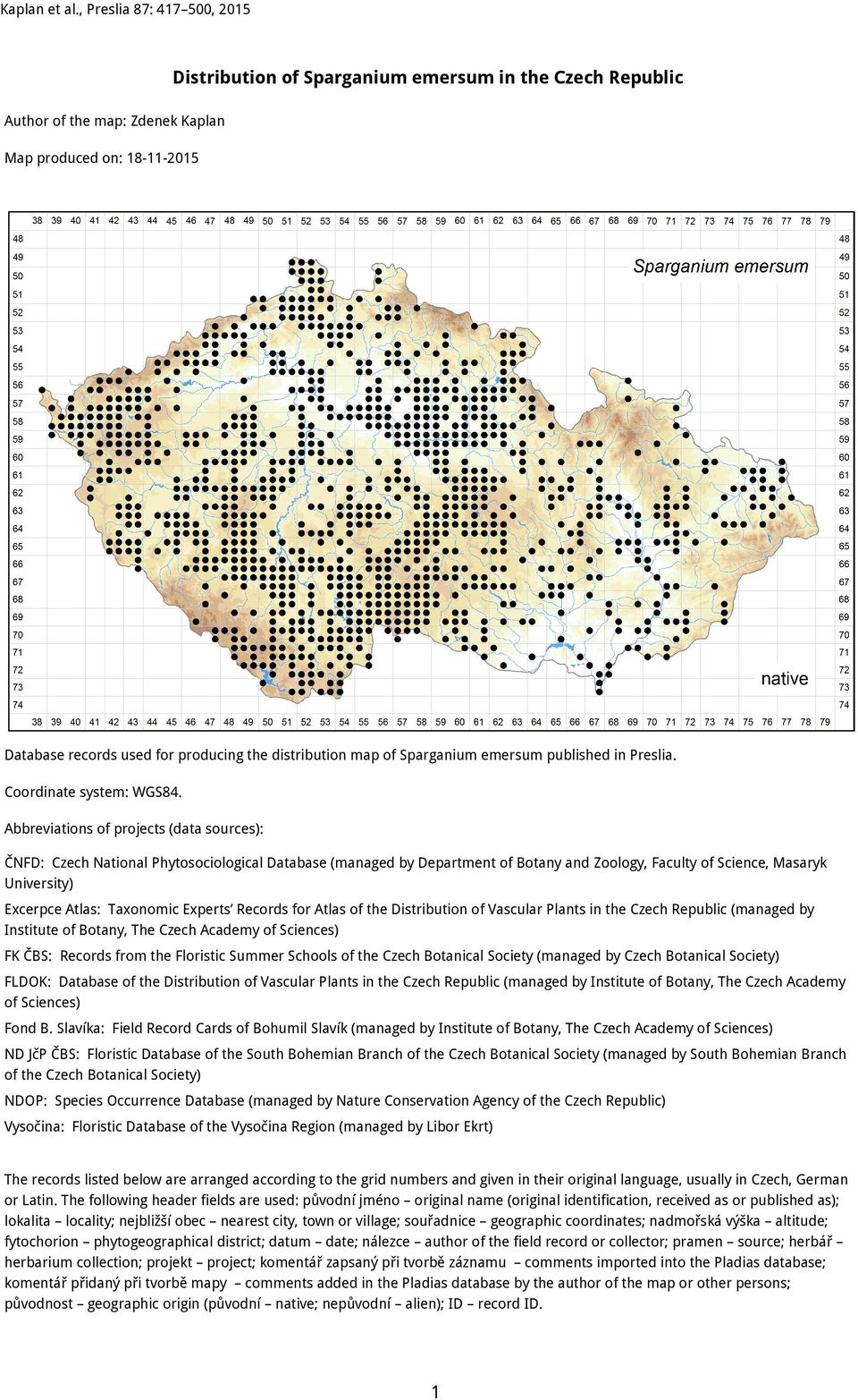 Distribution of Sparganium emersum in the Czech Republic - PDF Free Download