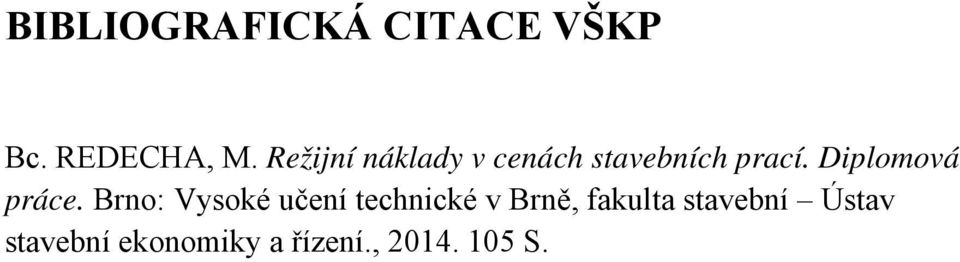 Diplomová práce.