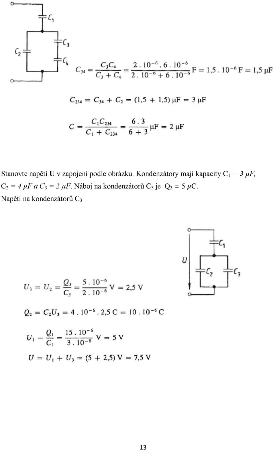 4 µf a C 3 = 2 µf.