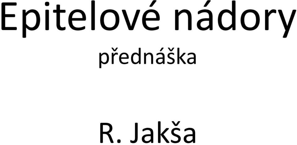 přednáška