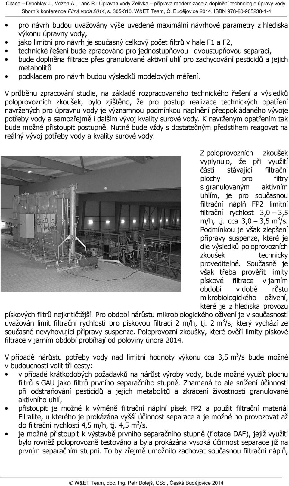 modelových měření.