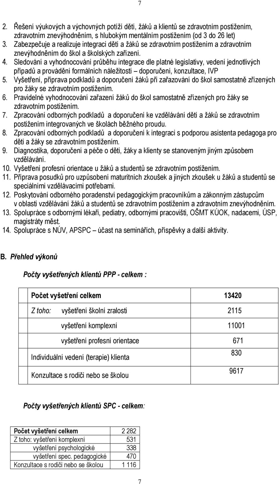 Sledování a vyhodnocování průběhu integrace dle platné legislativy, vedení jednotlivých případů a provádění formálních náležitostí doporučení, konzultace, IVP 5.