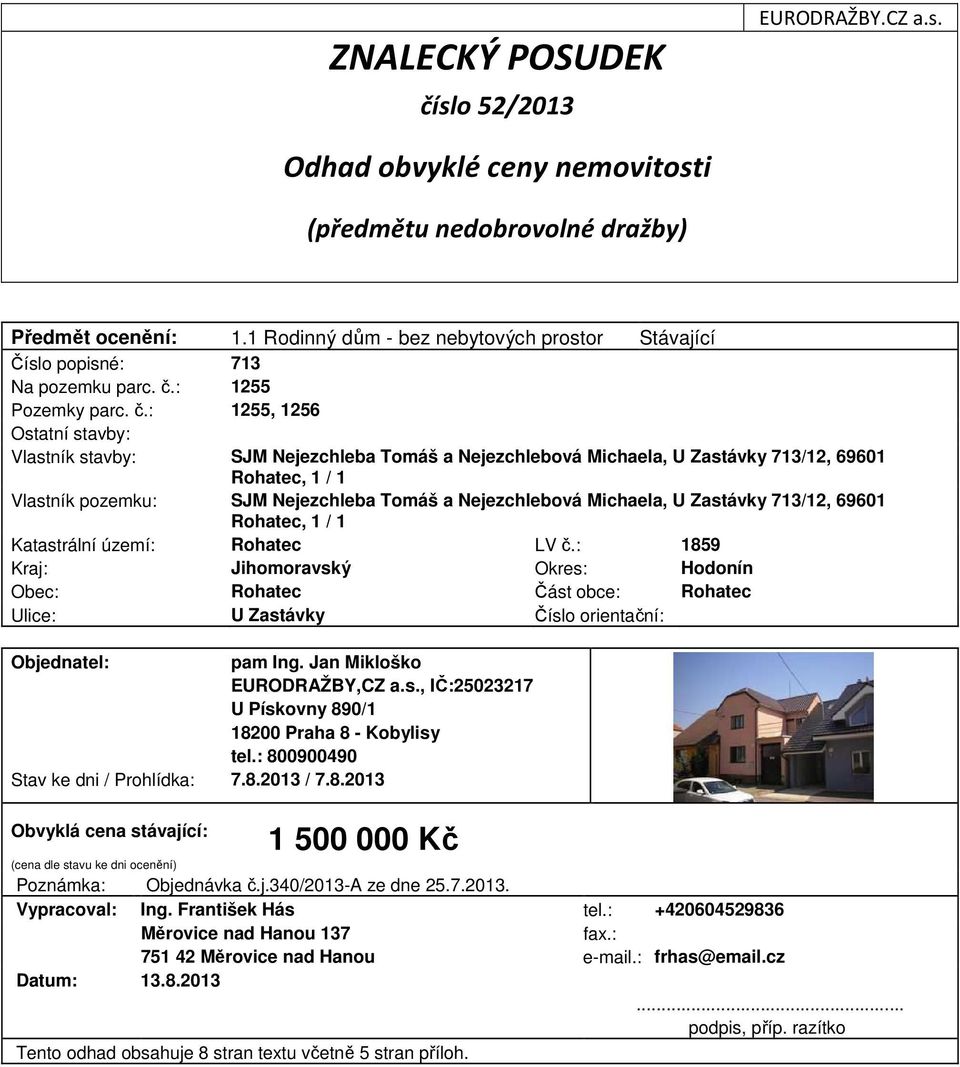 : 1255 Pozemky parc. č.
