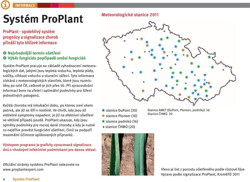 Tyto informace získává z meteorologických staniček, které jsou rozmístěny po celé ČR, celkově je jich přes 50.