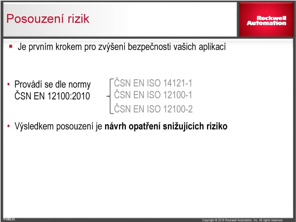 ČSN EN ISO 14121-1 ČSN EN ISO 12100-1 ČSN EN ISO 12100-2