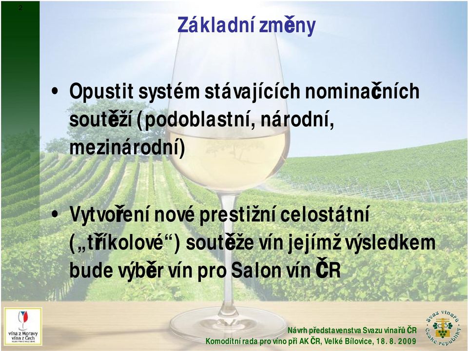 mezinárodní) Vytvoření nové prestižní celostátní (
