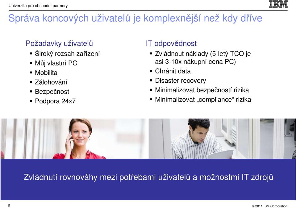 TCO je asi 3-10x nákupní cena PC) Chránit data Disaster recovery Minimalizovat bezpečností rizika