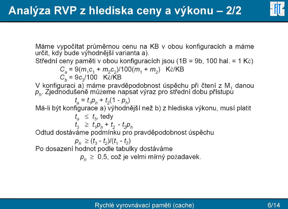 výkonu 2/2 Rychlé