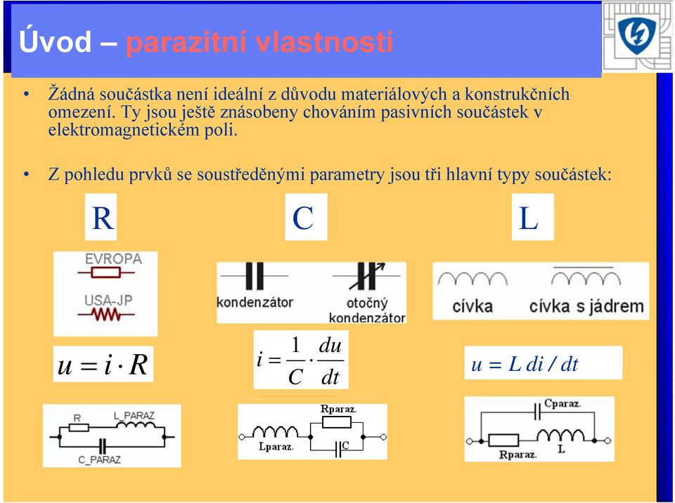 Ty jsou ještě znásobeny chováním pasivních součástek v elektromagnetickém