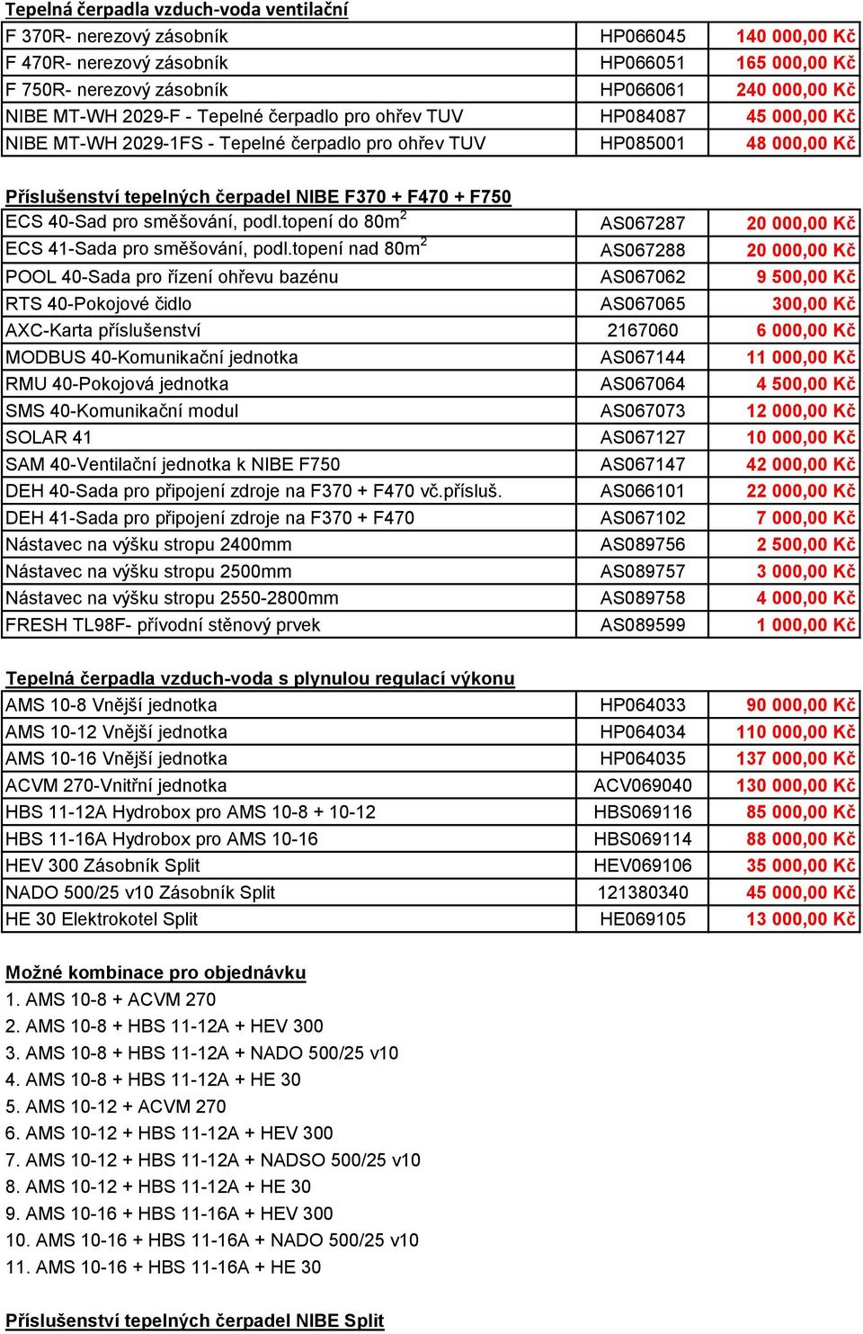 40-Sad pro směšování, podl.topení do 80m 2 AS067287 20 000,00 Kč ECS 41-Sada pro směšování, podl.