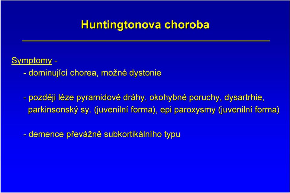 dysartrhie, parkinsonský sy.