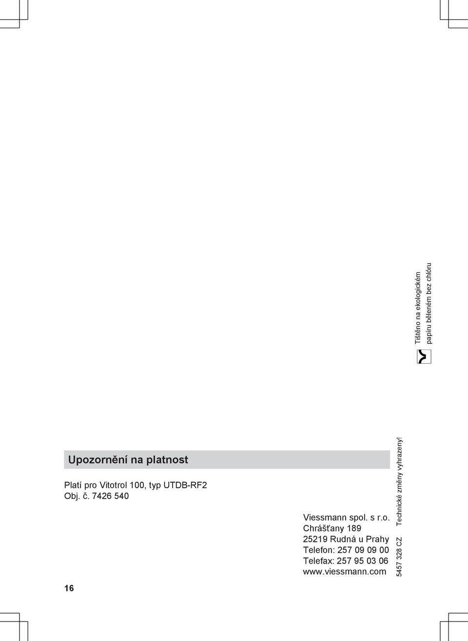 7426 540 16 Viessmann spol