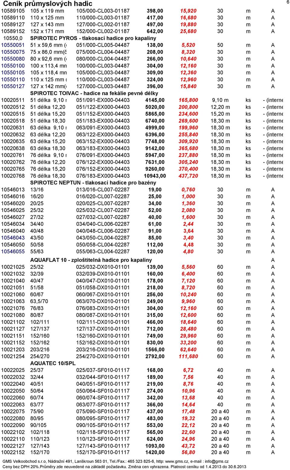 mm(červená) 075/000-L004-04487 208,00 8,320 30 m A 10550080 80 x 92,6 mm (červená) 080/000-L004-04487 266,00 10,640 30 m A 10550100 100 x 113,4 mm (červená) 100/000-L003-04487 304,00 12,160 30 m A