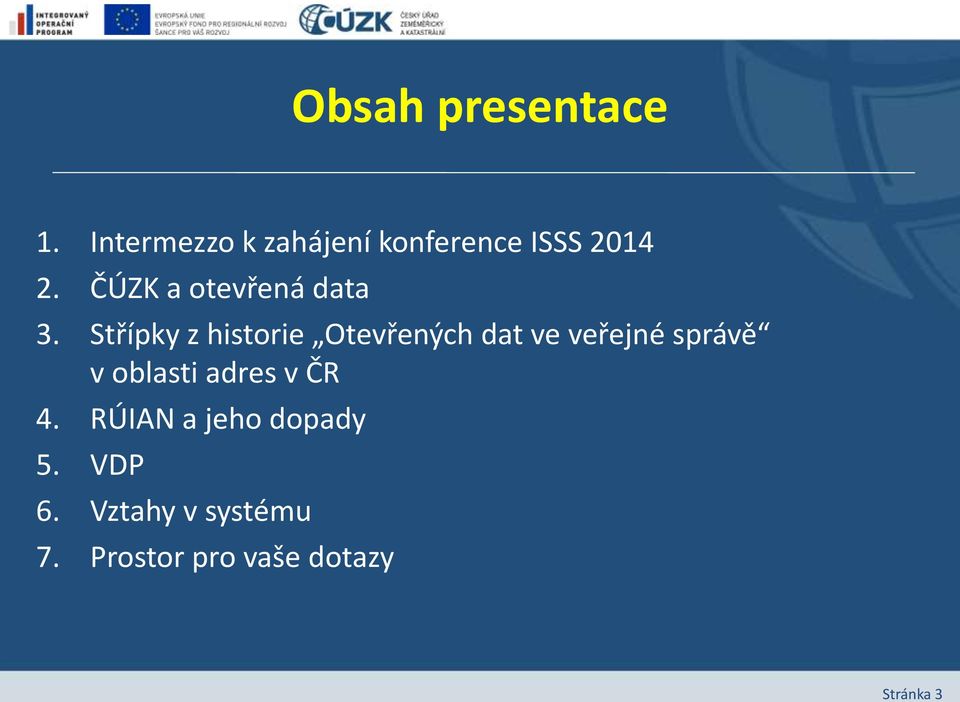 ČÚZK a otevřená data 3.