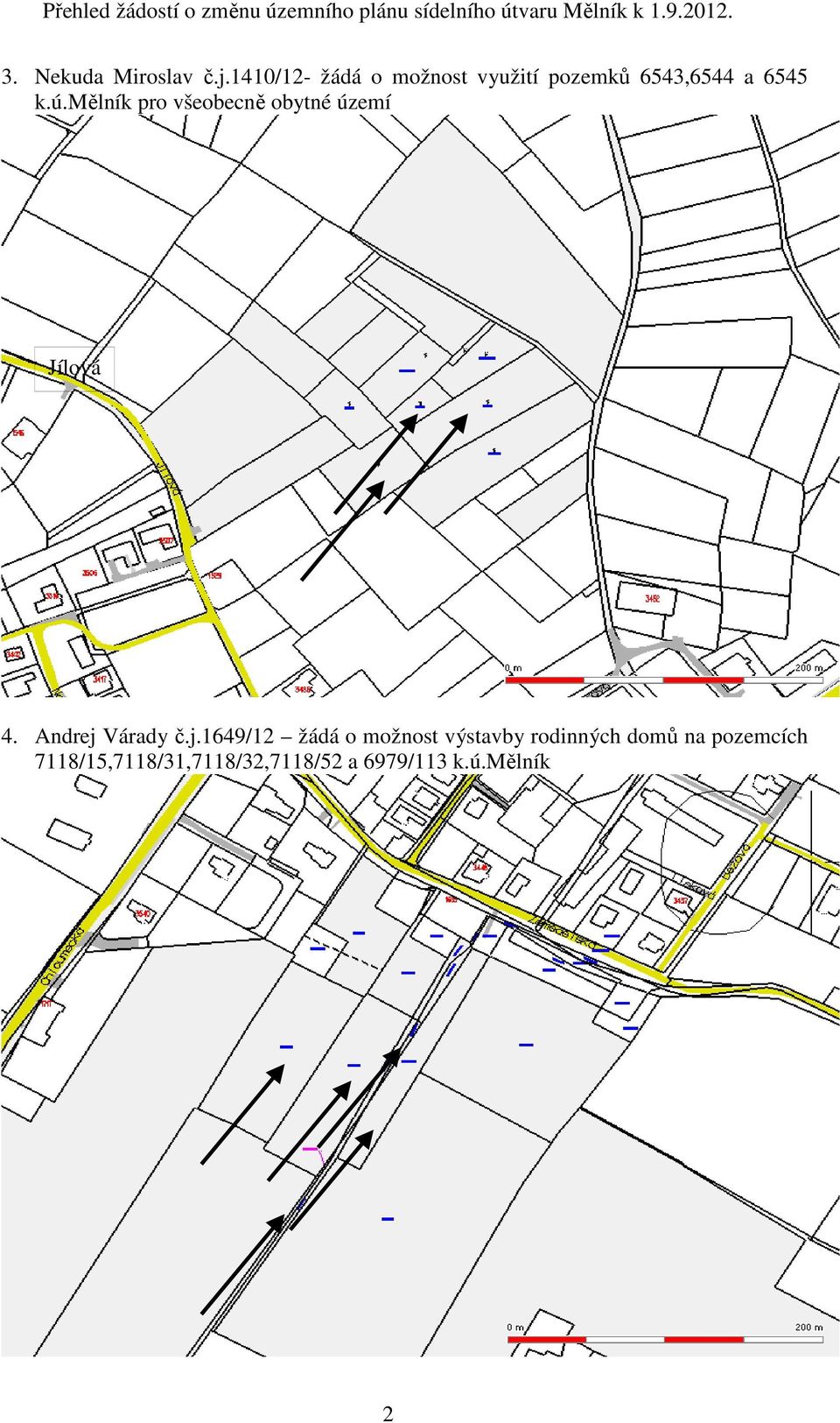 mělník pro všeobecně obytné území Jílová 4. Andrej 