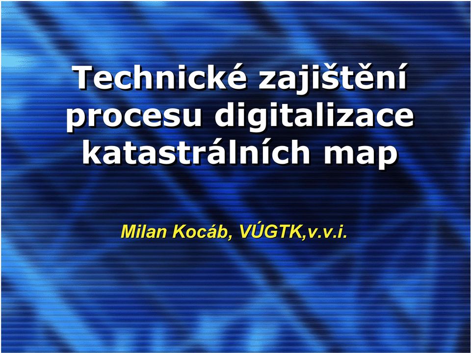 katastrálních map