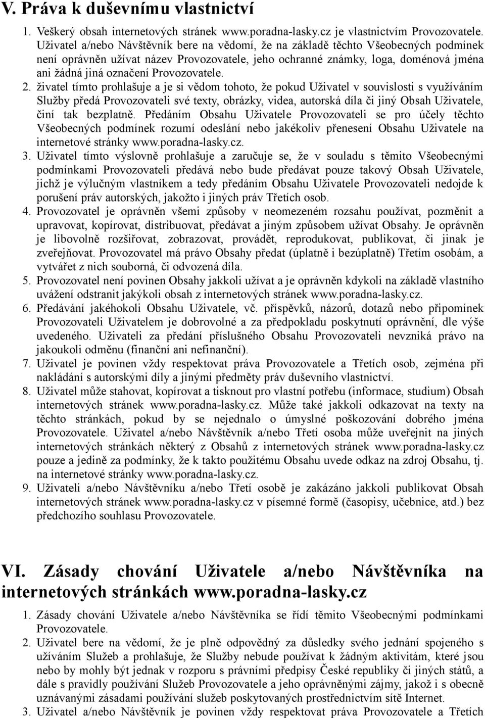 Provozovatele. 2.