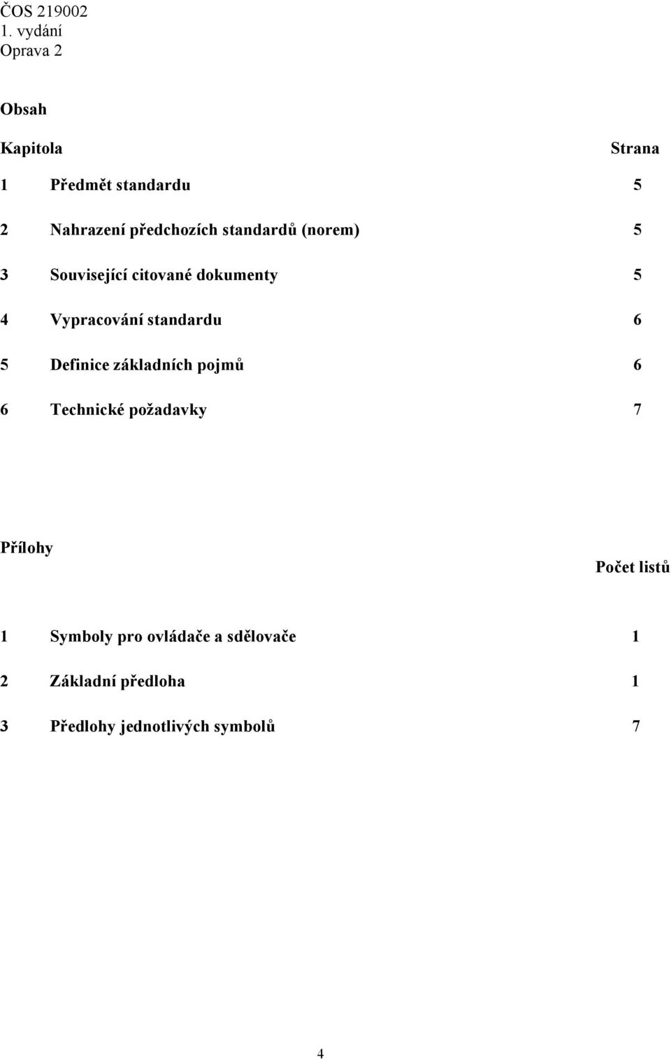 Definice základních pojmů 6 6 Technické požadavky 7 Přílohy Počet listů 1
