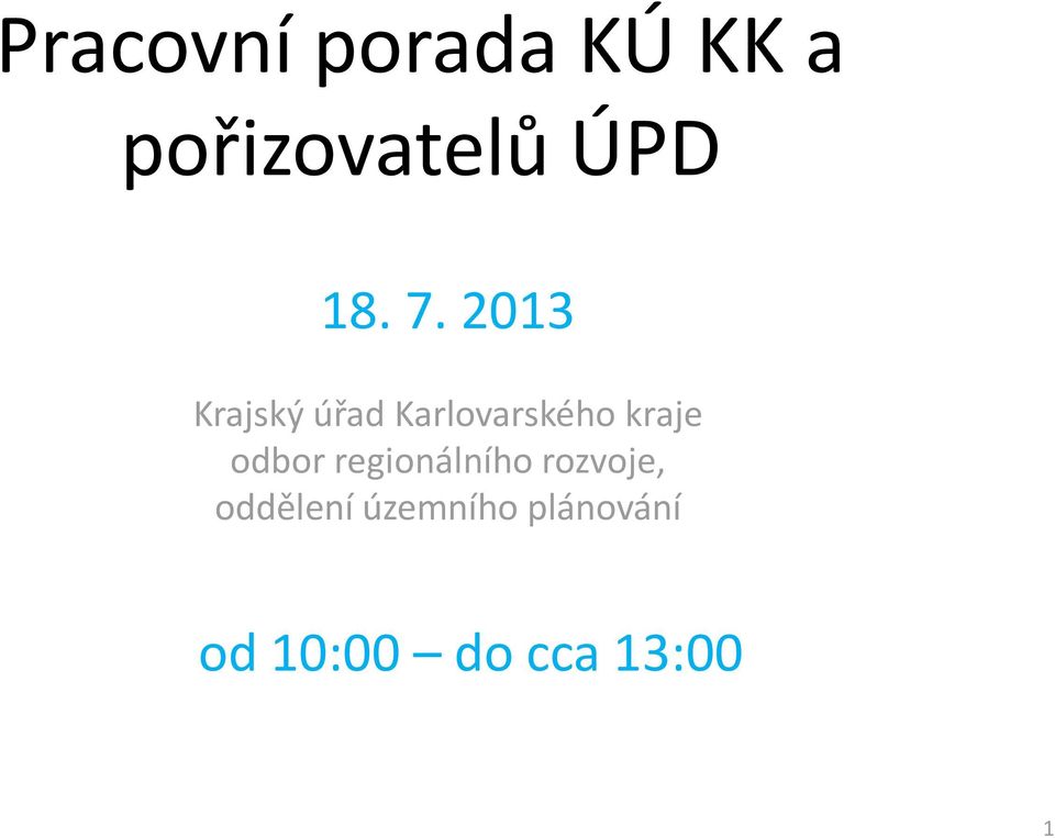 2013 Krajský úřad Karlovarského kraje