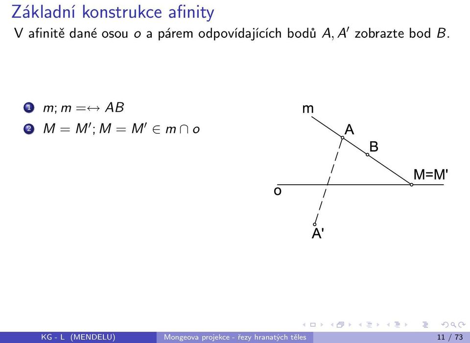 B. 1 m; m = AB 2 M = M ; M = M m o KG - L