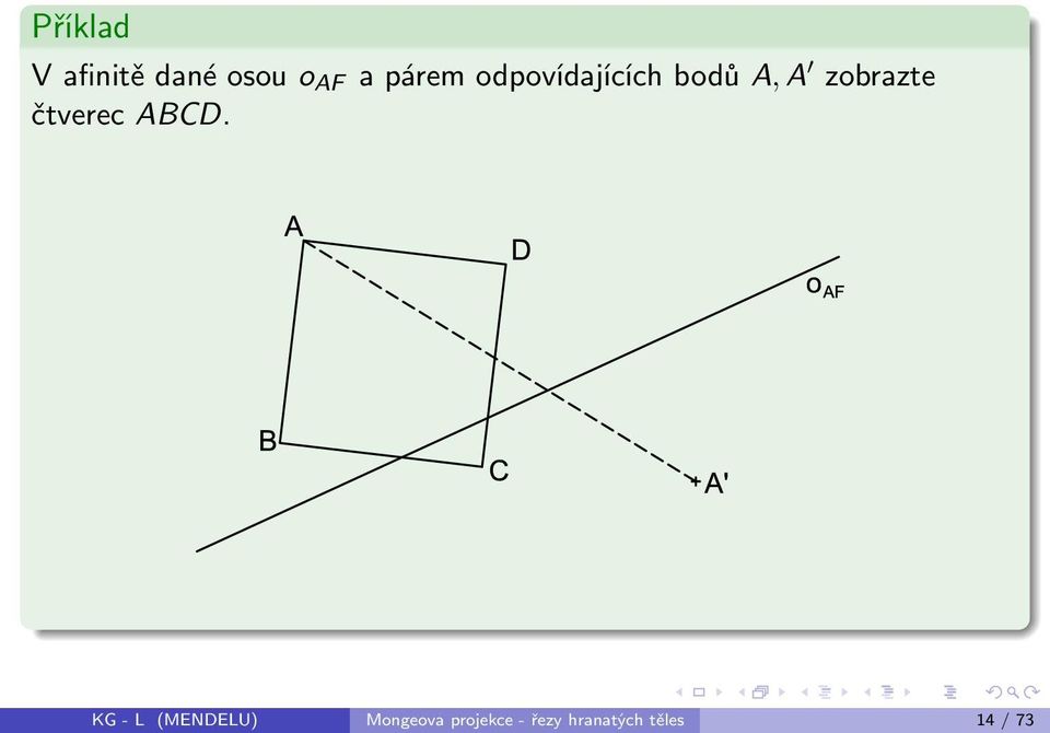 zobrazte čtverec ABCD.