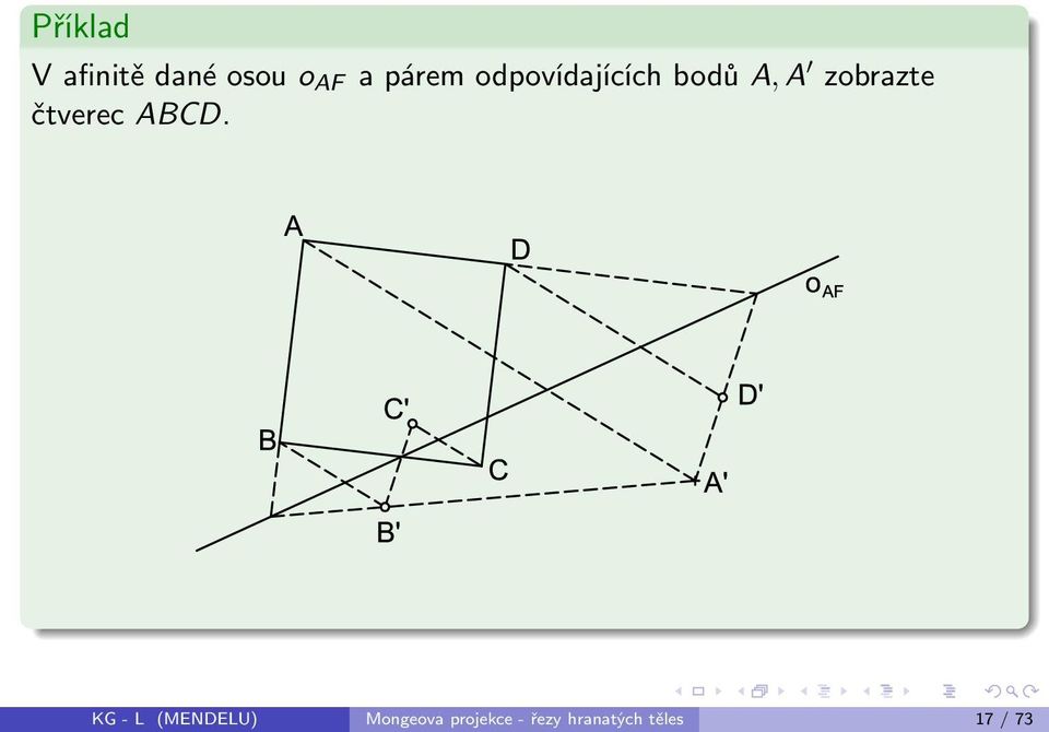 zobrazte čtverec ABCD.