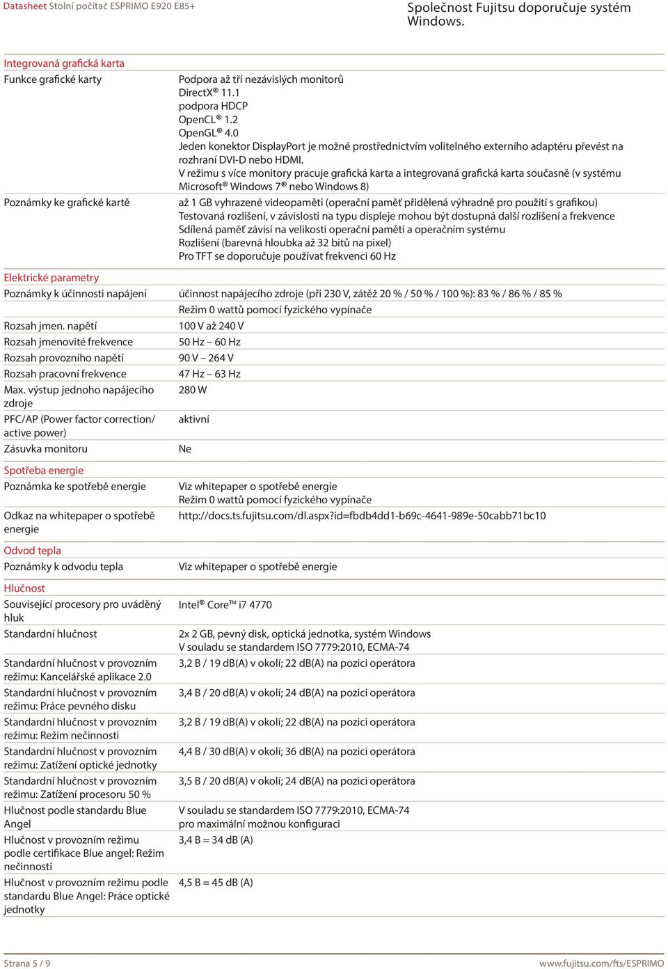 V režimu s více monitory pracuje grafická karta a integrovaná grafická karta současně (v systému Microsoft Windows 7 nebo Windows 8) až 1 GB vyhrazené videopaměti (operační paměť přidělená výhradně