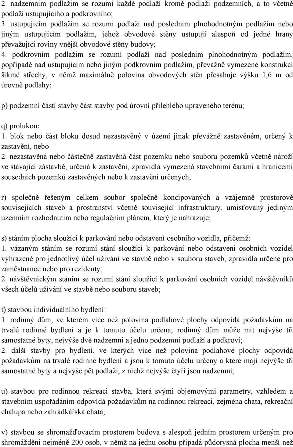 stěny budovy; 4.