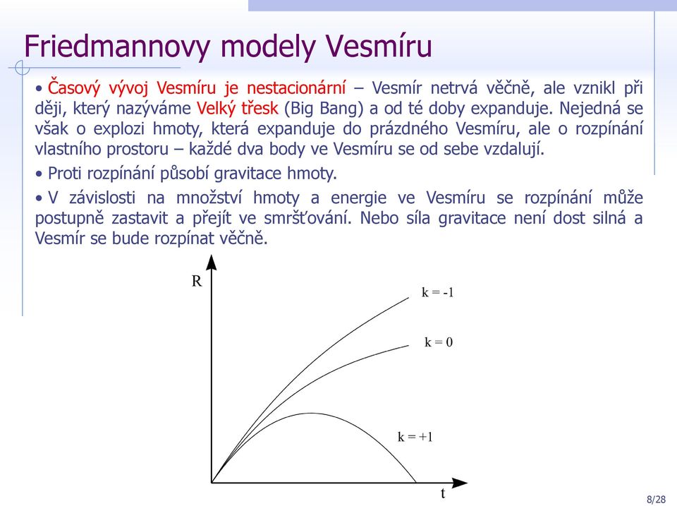 Nejedná se však o explozi hmoty, která expanduje do prázdného Vesmíru, ale o rozpínání vlastního prostoru každé dva body ve Vesmíru se