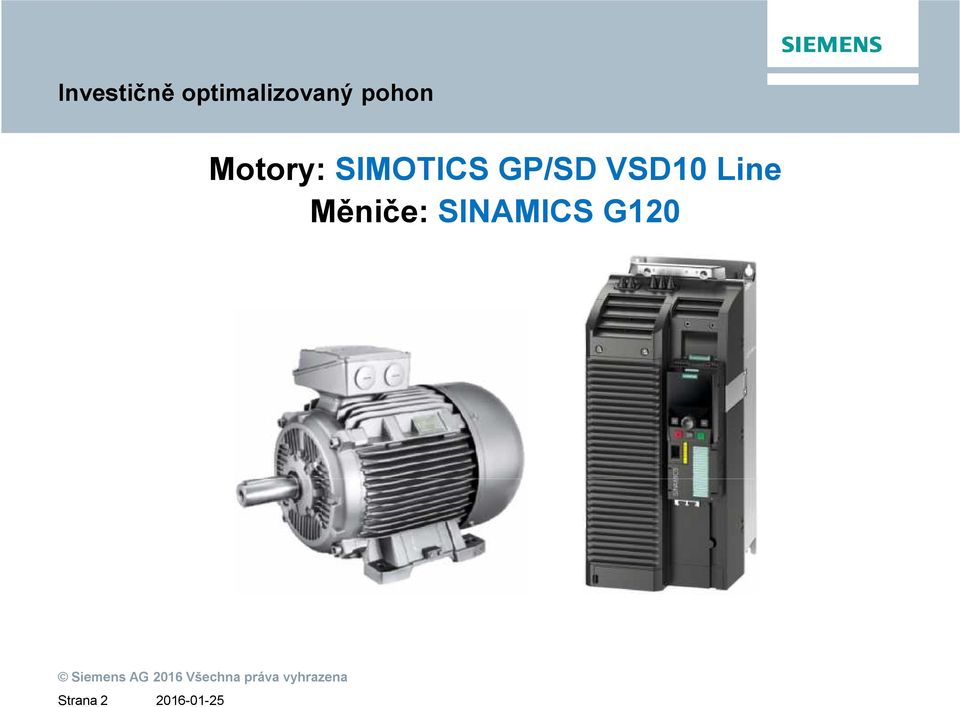 Motory: SIMOTICS GP/SD