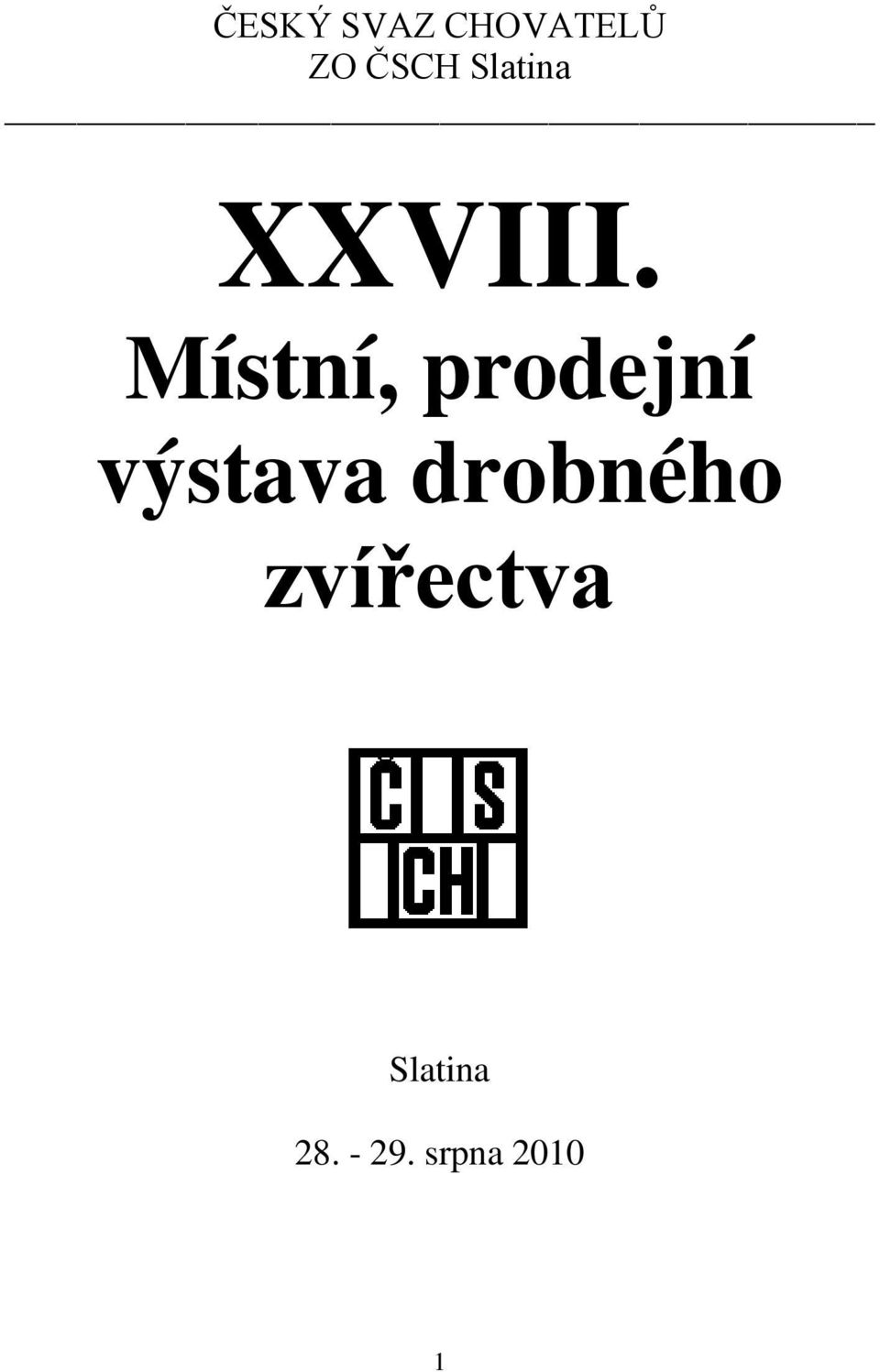 Místní, prodejní výstava