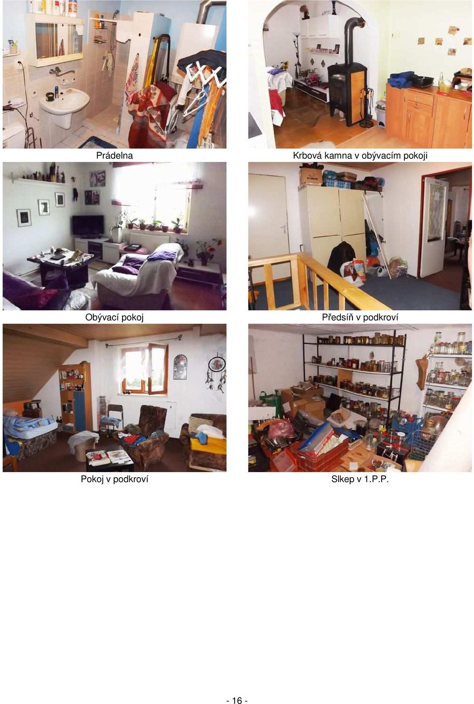 pokoj Předsíň v podkroví