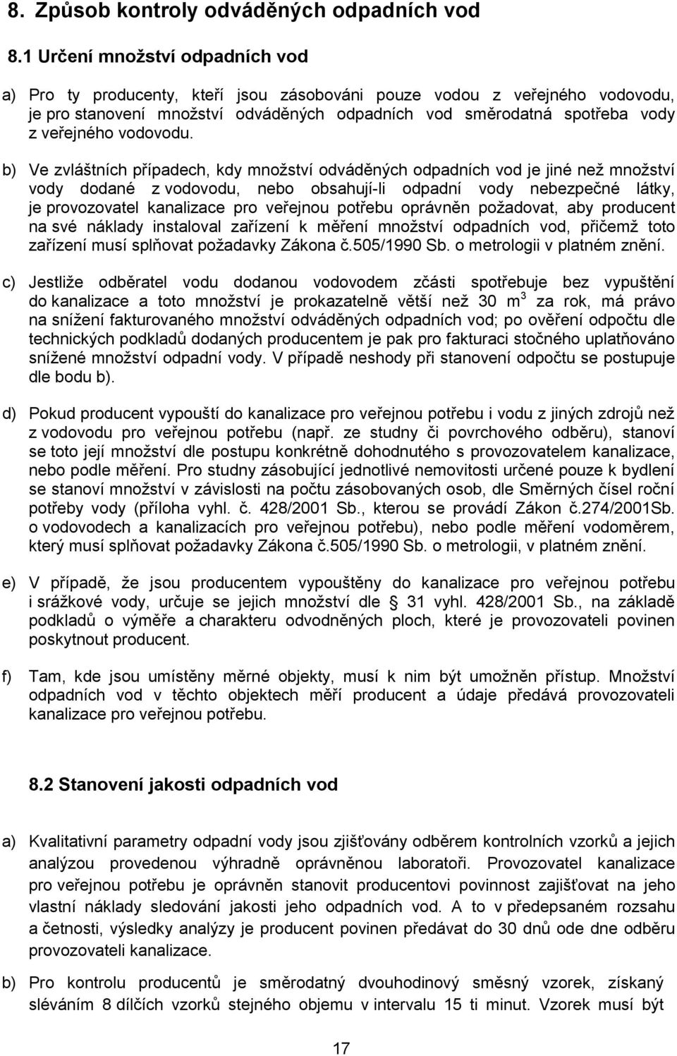 vodovodu.