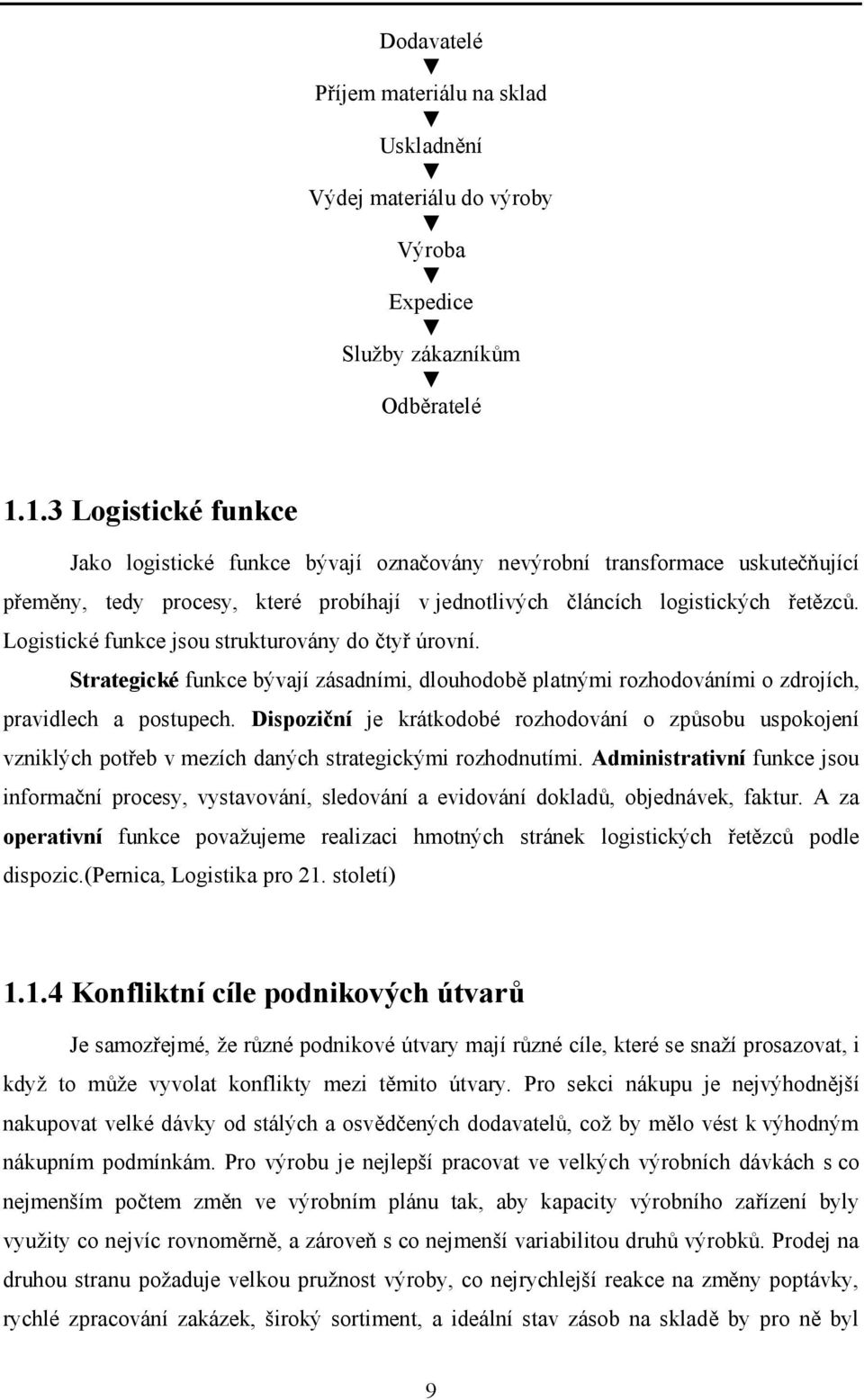 Logistické funkce jsou strukturovány do čtyř úrovní. Strategické funkce bývají zásadními, dlouhodobě platnými rozhodováními o zdrojích, pravidlech a postupech.
