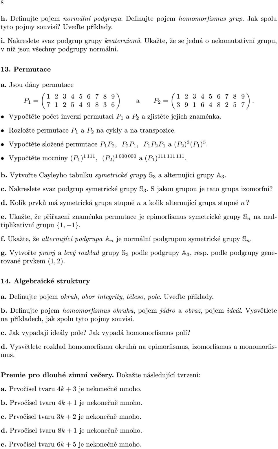 Základy aritmetiky a algebry I - PDF Free Download