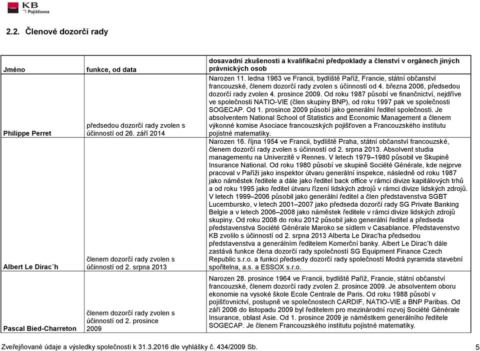 prosince 2009 dosavadní zkušenosti a kvalifikační předpoklady a členství v orgánech jiných právnických osob Narozen 11.