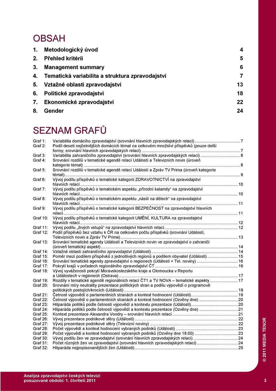 .. 7 Graf 2: Podíl deseti nejčetnějších domácích témat na celkovém množství příspěvků (pouze delší formy; srovnání hlavních zpravodajských relací).
